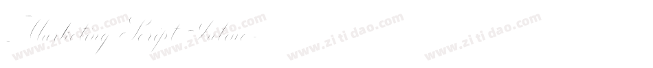 Marketing Script Inline字体转换